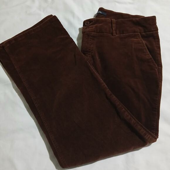 Chadwicks 14P Wide Leg BrownThin Corduroys Retro Bootcut Possible Mid-Rise - Picture 1 of 9